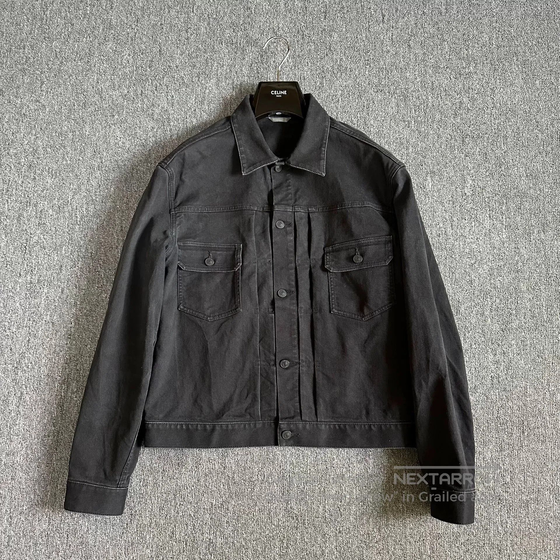 Dior Dior Black Distressed Back Floral Denim Jacket. Size US L / EU 52-54 / 3 - 1 Thumbnail