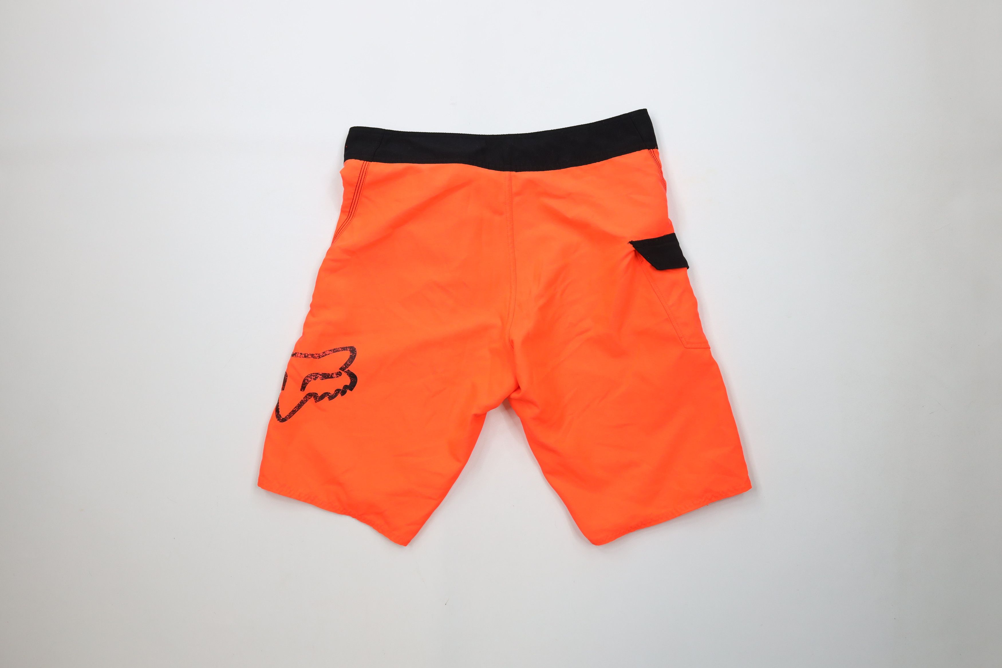 Fox Racing × Vintage Vintage Fox Racing Big Logo Board Shorts Trunks Blaze Orange Size US 30 / EU 46 - 10 Thumbnail