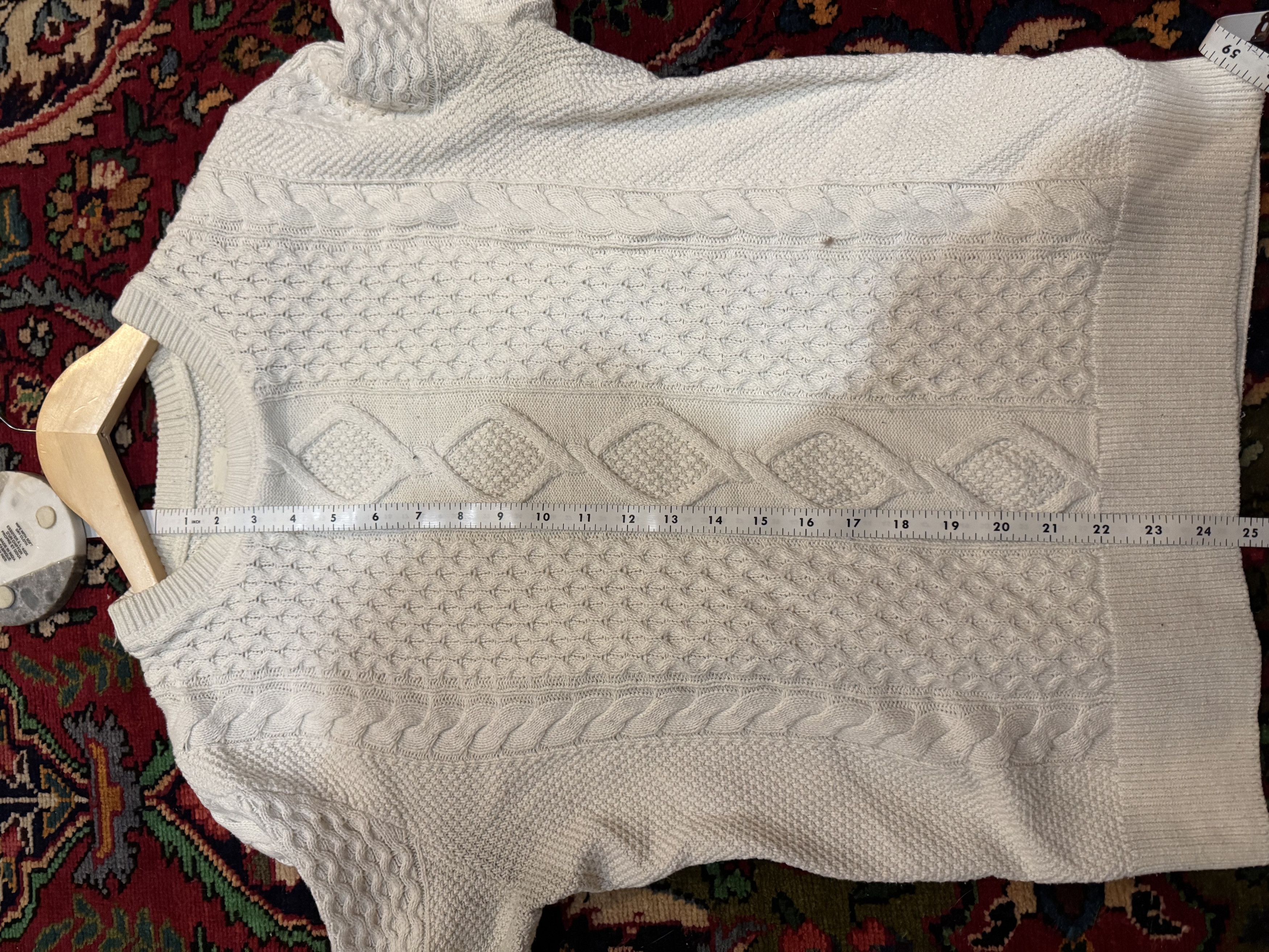 Gap White Gap Cable Knit Sweater Size US S / EU 44-46 / 1 - 4 Thumbnail