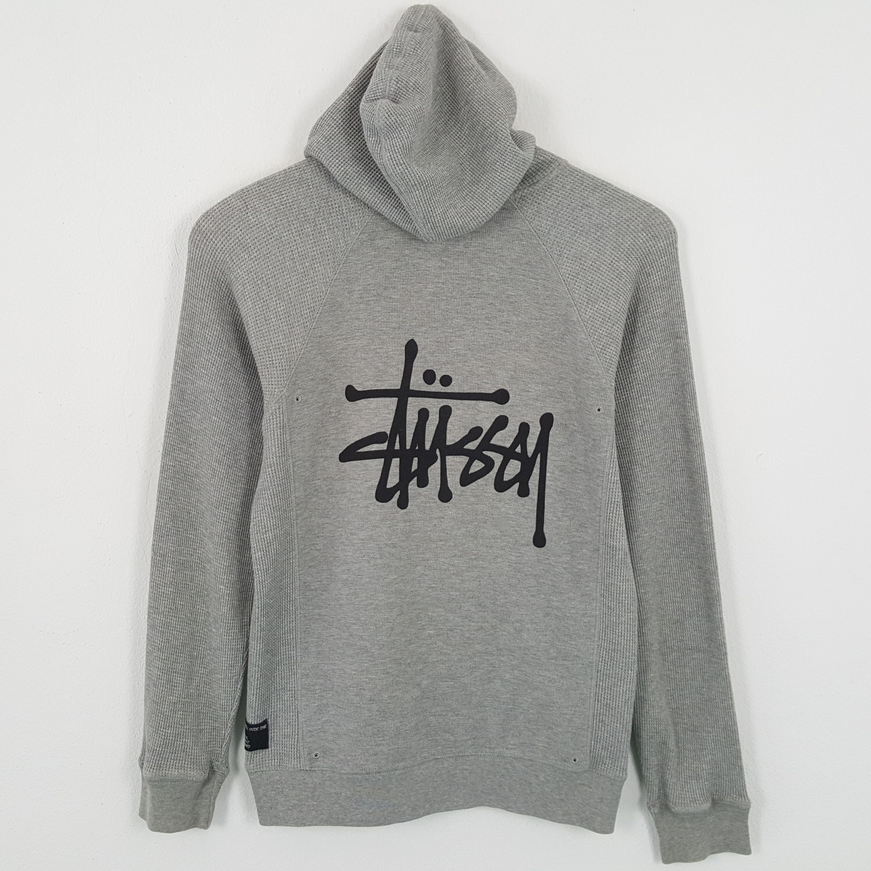 Stussy × Vintage STUSSY Streetwear Custom Art Logo Style Zipper Hoodies Size US M / EU 48-50 / 2 - 1 Thumbnail