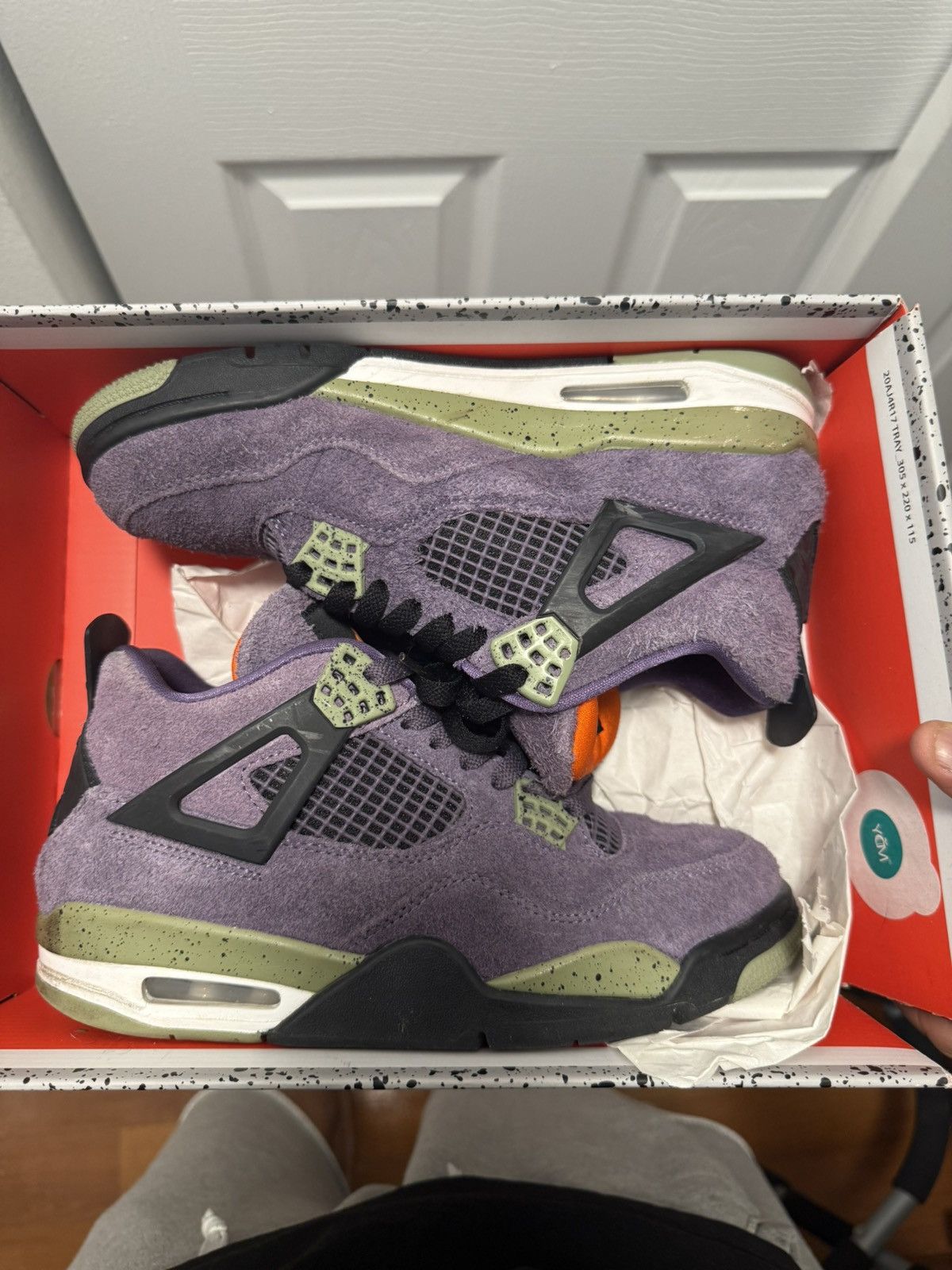 Canyon Purple Jordan 4s size 7.5w/5.5men