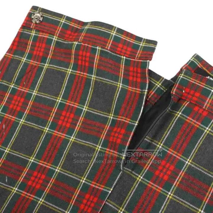 Comme des Garcons Comme Des Garcons size S Vintage Asymmetrical Plaid Pleate Size 22" - 3 Thumbnail