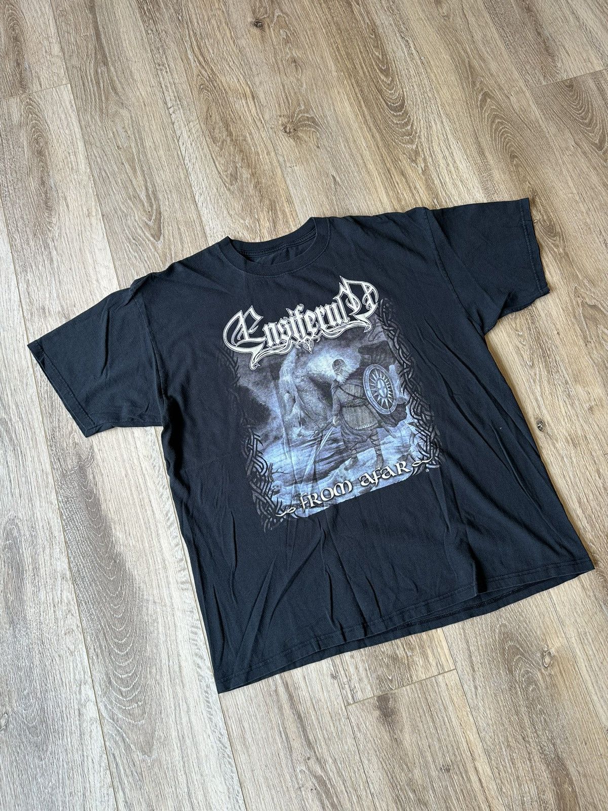 Band Tees × Vintage VINTAGE ENSIFERUM FROM AFAR BLACK TSHIRT Size US L / EU 52-54 / 3 - 2 Thumbnail