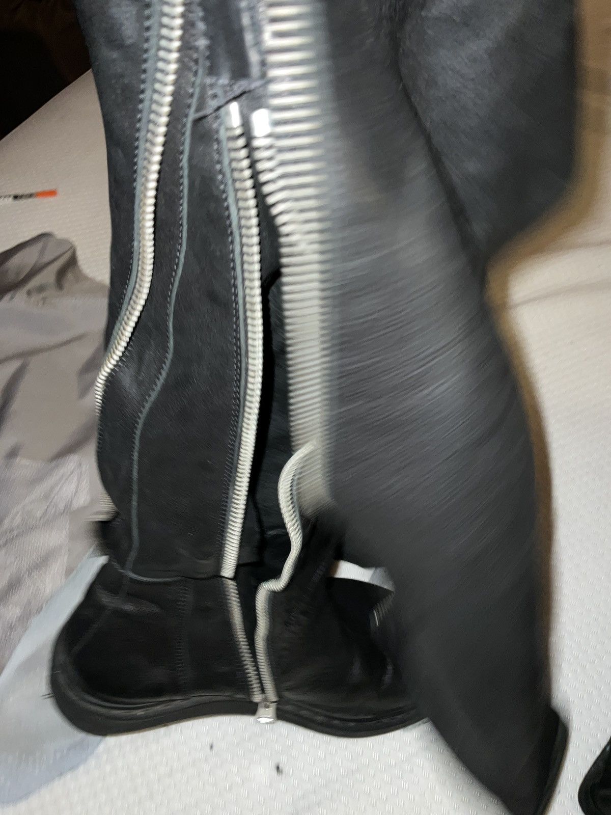 Rick Owens ARCHIVE Rick Owens SS11 "Anthem" Leather Wedge Creeper Boots Size US 8.5 / EU 41-42 - 6 Thumbnail