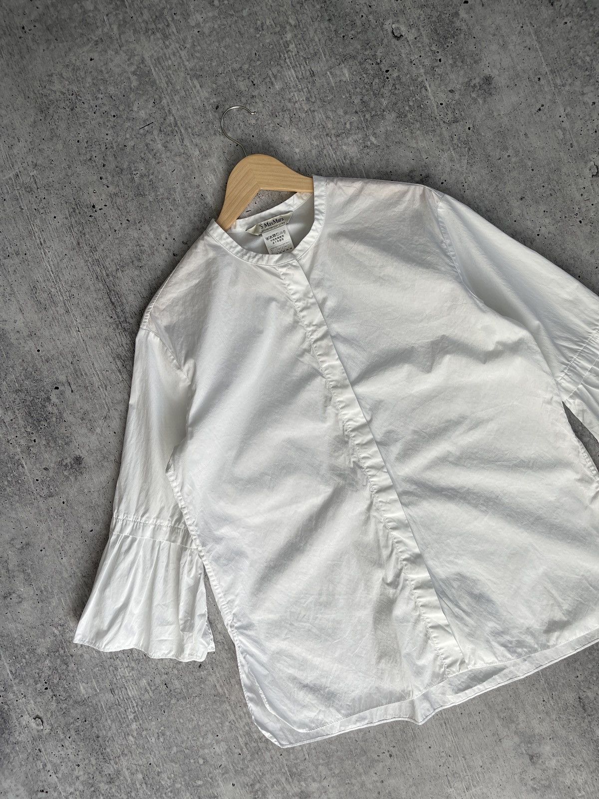 Max Mara S MAX MARA COTTON CURVONE SHIRT Size L / US 10 / IT 46 - 10 Thumbnail