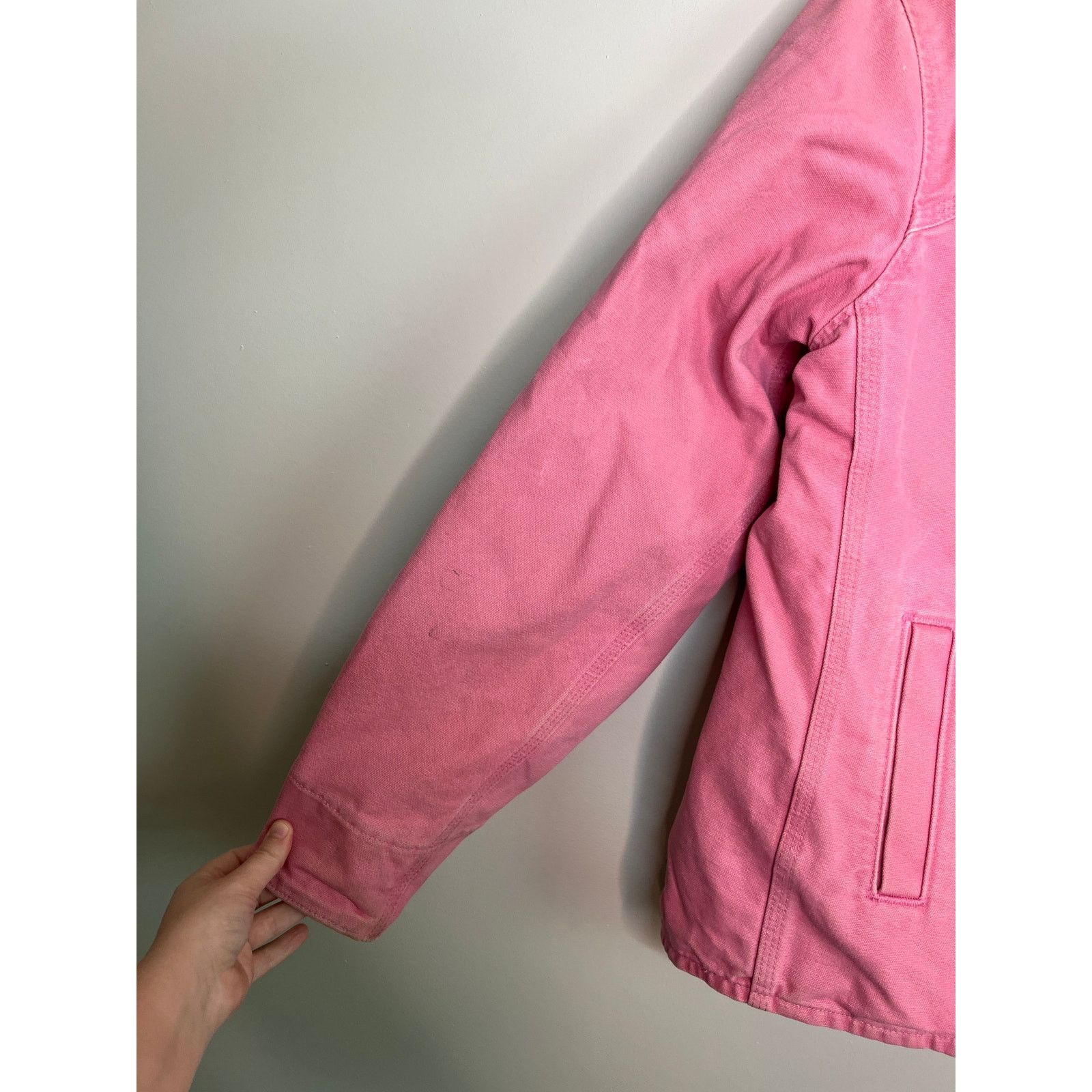 Carhartt Y2K Carhartt Pink Sherpa Streetwear Workwear Jacket 100657 S Size US S / EU 44-46 / 1 - 6 Thumbnail