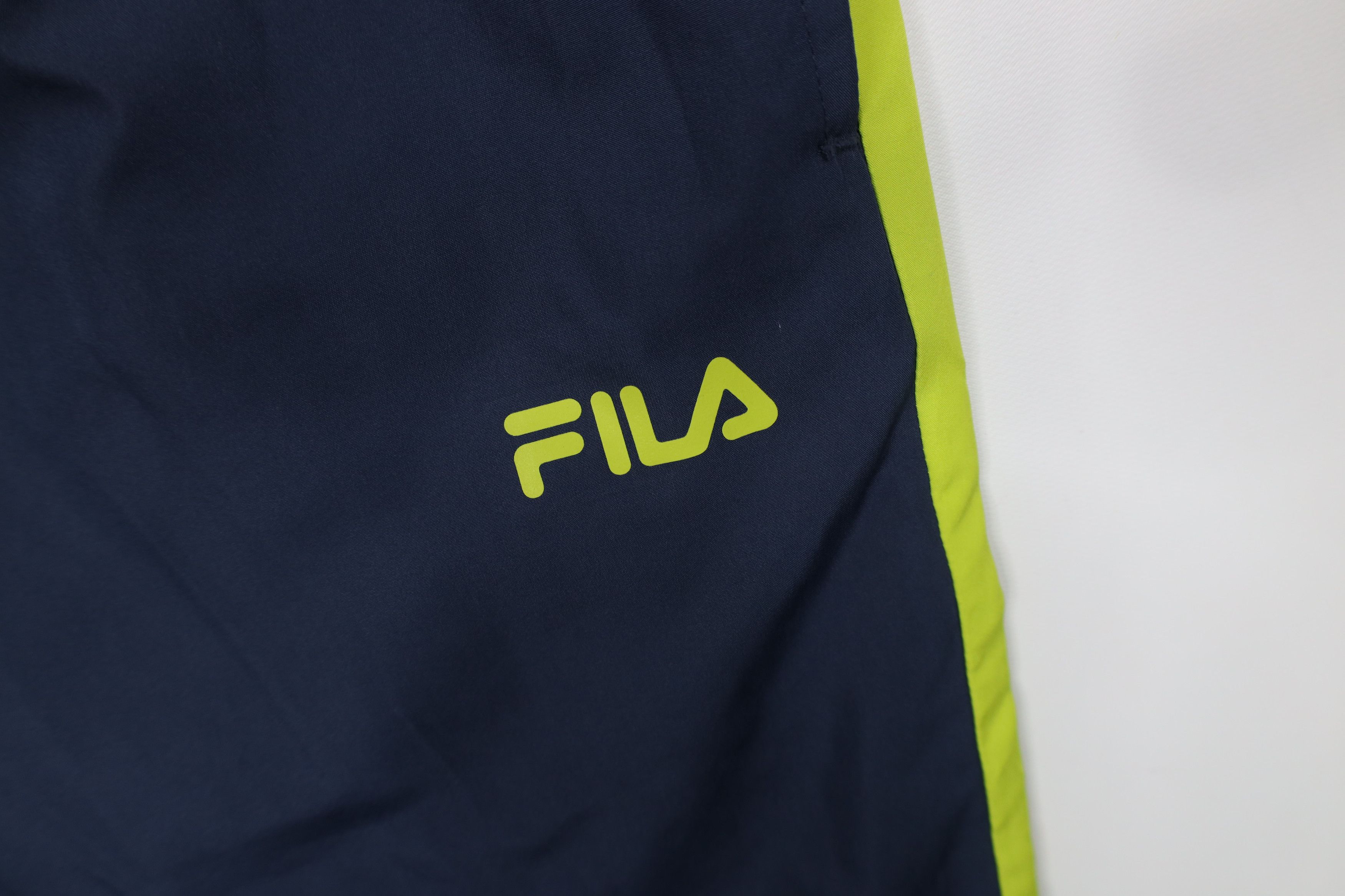 Fila Vintage 90s Y2K Fila Lined Wide Leg Windbreaker Pants Blue Size US 34 / EU 50 - 6 Thumbnail