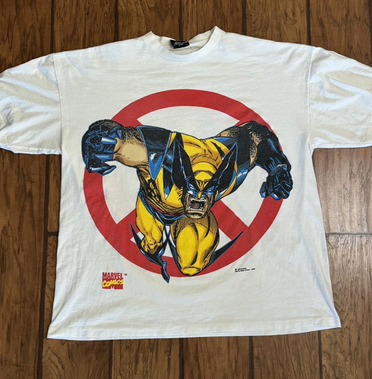 image of Signal Sport x Vintage 1993 Wolverine X-Men Single Stitch in White, Men's (Size XL)