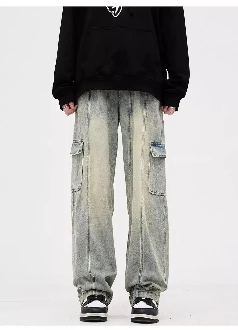 Japanese Brand Retro High Street Loose Jeans Size US 32 / EU 48 - 1 Thumbnail