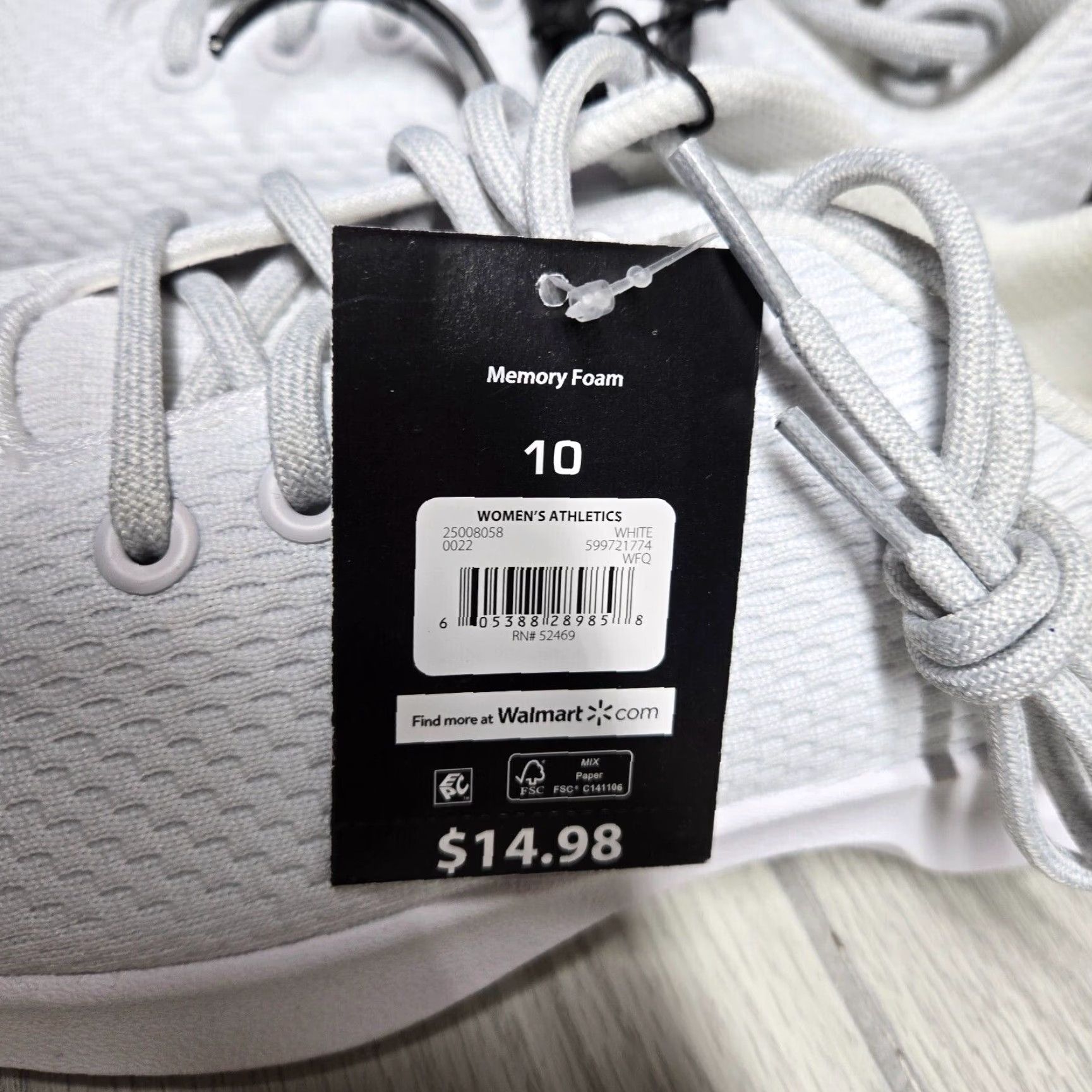 Athletic Works NEW Athletic Works Sneakers Shoes Adult Womens 10 White Lifestyle Jogger NEW Size 32" / US 10 / IT 46 - 8 Thumbnail
