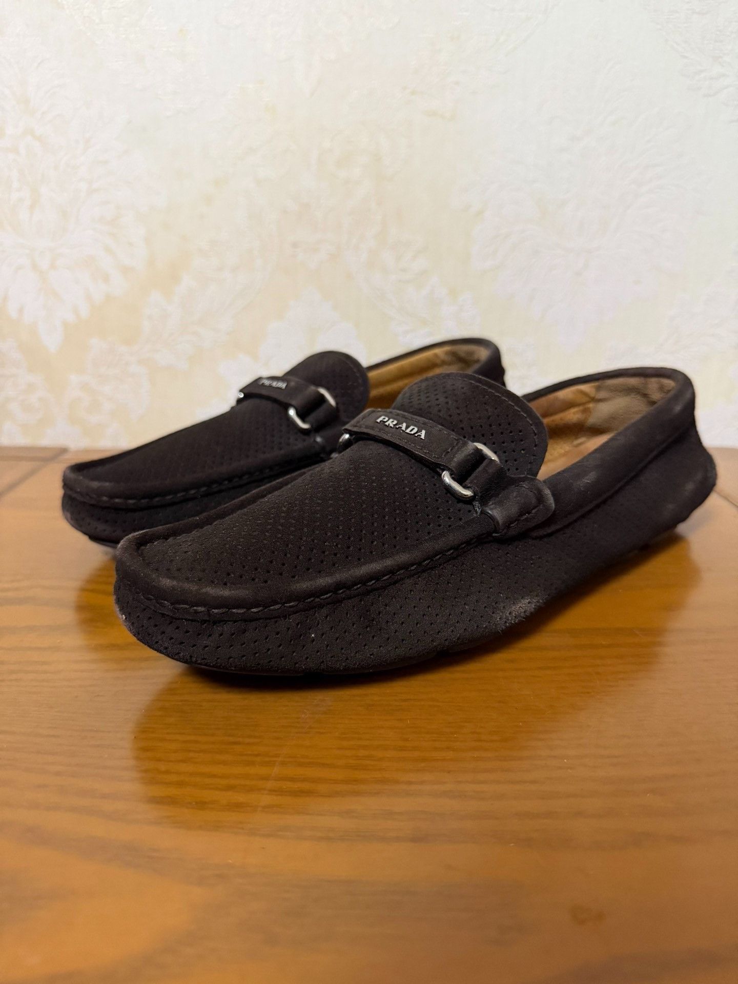 Prada Prada Brown Slip Ons 8 Men Size US 8 / EU 41 - 1 Thumbnail