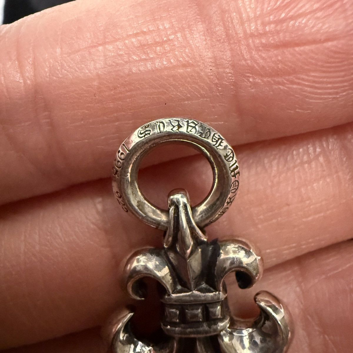 Chrome Hearts Chrome Hearts Fleur Charm with blue stone Size ONE SIZE - 3 Thumbnail