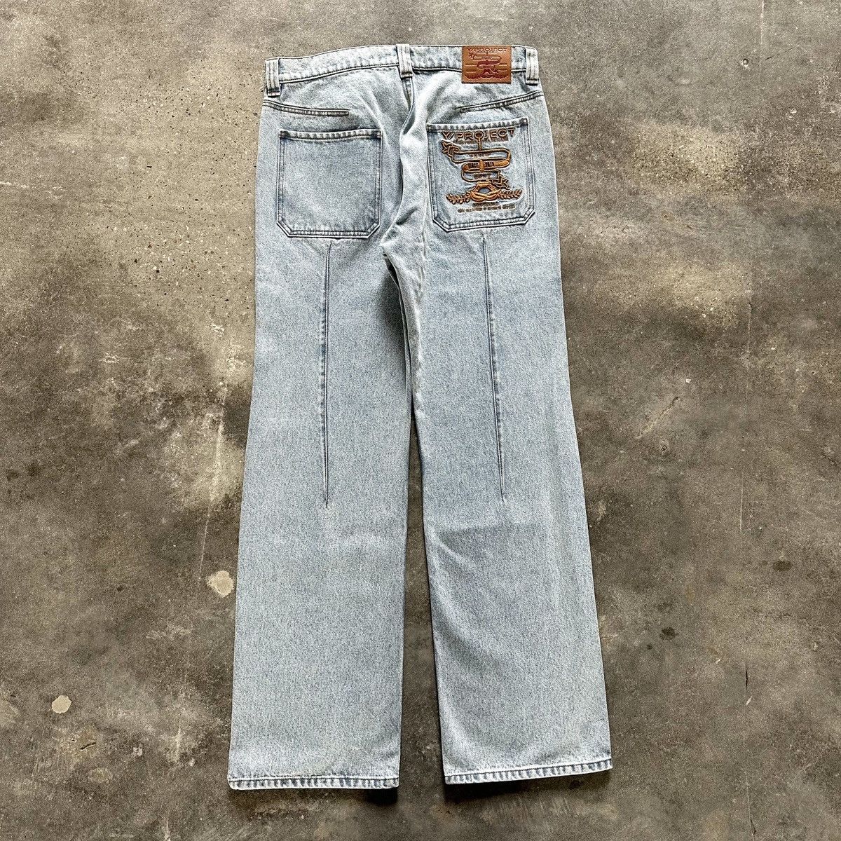 Y/Project Evergreen Straight Leg Denim Size US 34 / EU 50 - 2 Thumbnail
