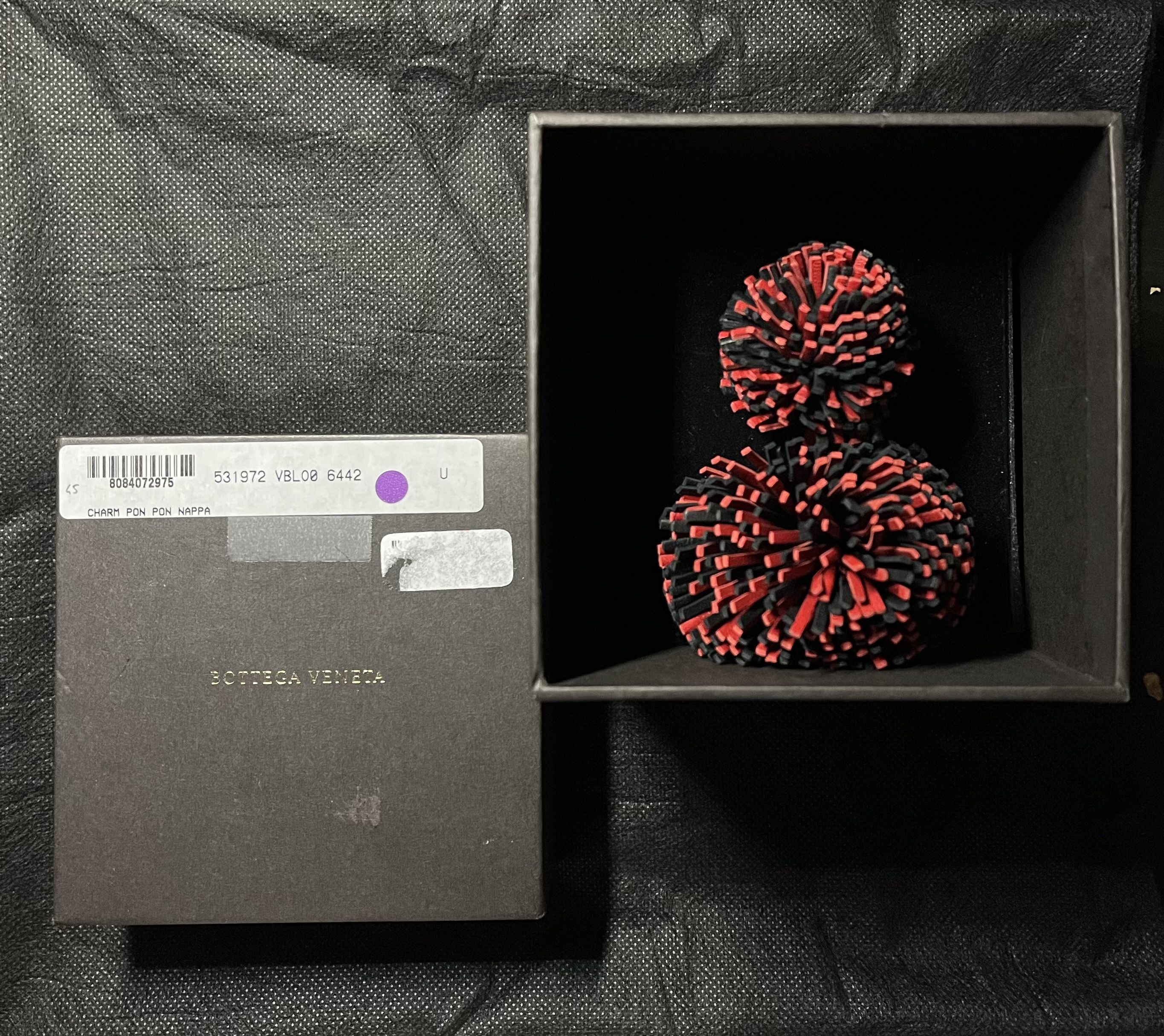 Bottega Veneta × Leather Bottega Veneta Leather Pom Pom Keyring Size ONE SIZE - 4 Thumbnail