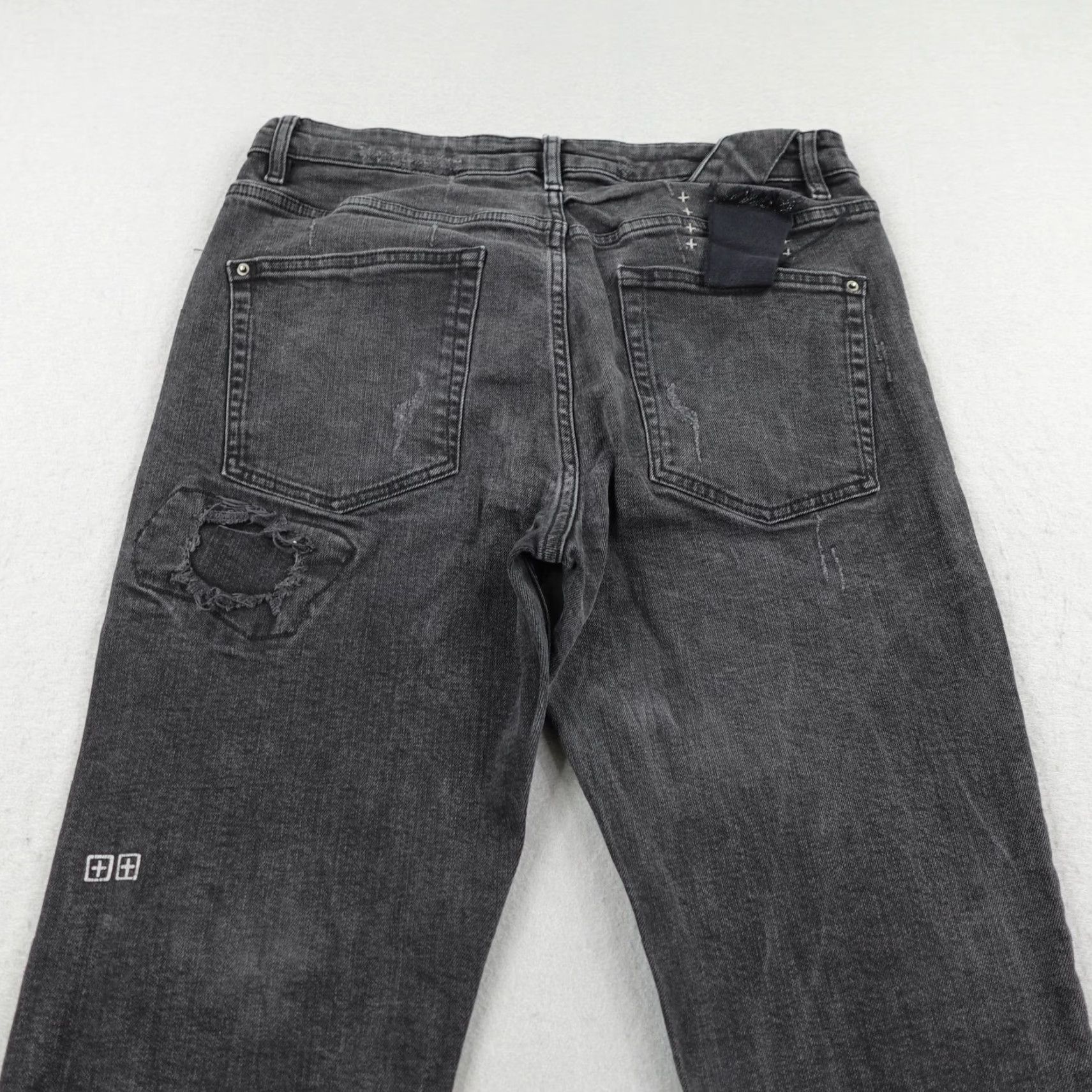 Ksubi Ksubi Jeans Slim Fit Distressed Black Denim 32x32 Flex Pants Mens Size US 32 / EU 48 - 5 Thumbnail