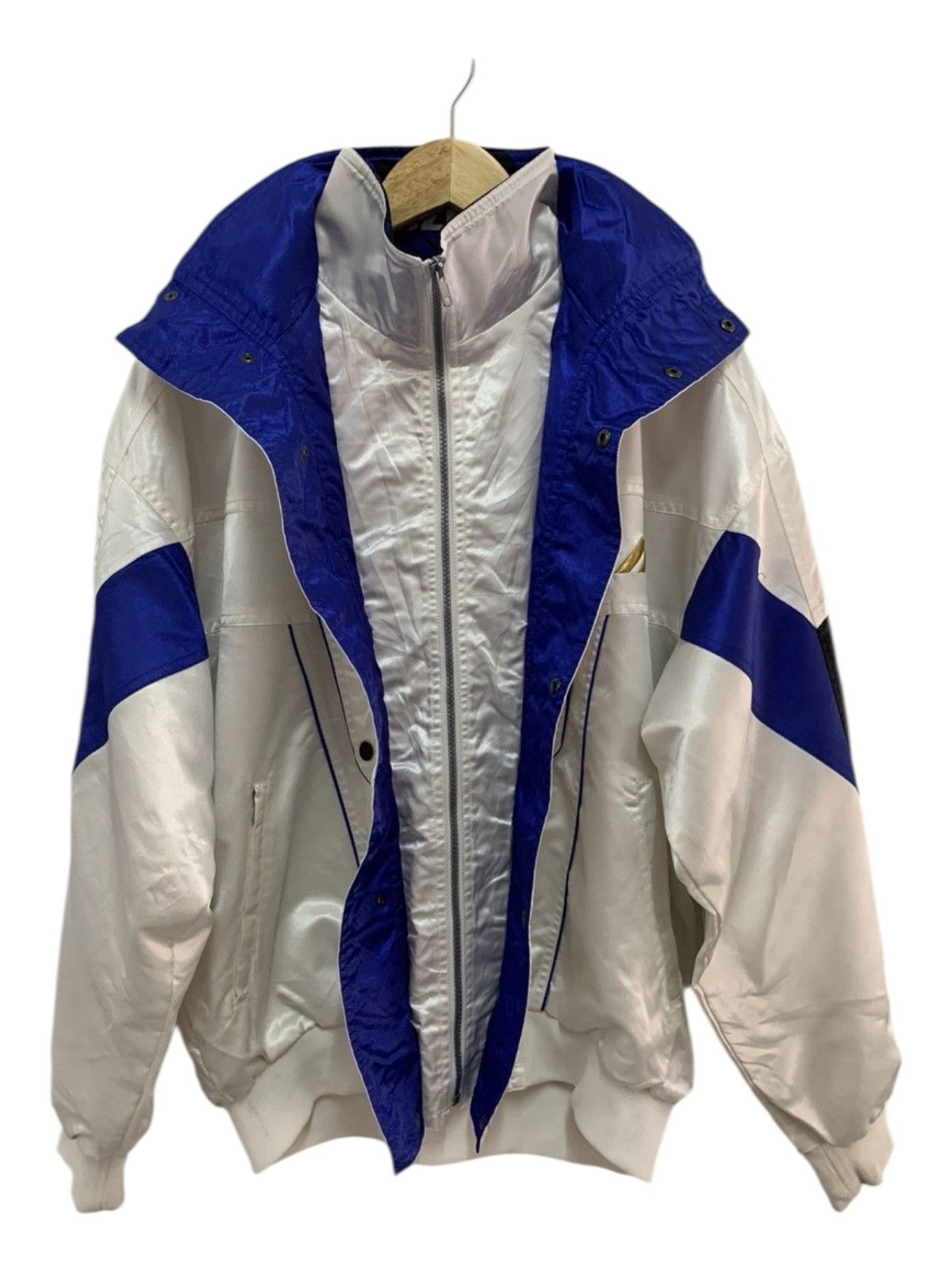 Mizuno Vintage Mizuno Tennis Collection Windbreaker Jacket Size US XL / EU 56 / 4 - 1 Thumbnail