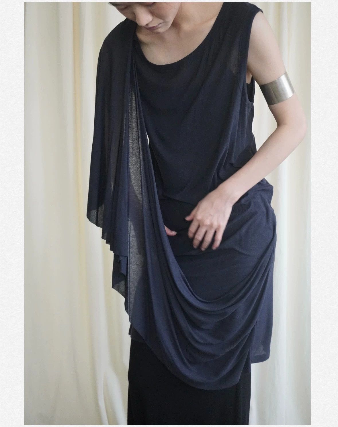 MM6 MM6 2000s Navy Blue Wrap Dress M 9/10 Size M / US 6-8 / IT 42-44 - 1 Thumbnail