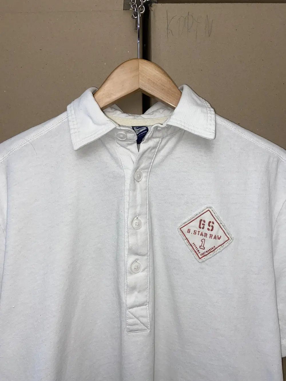 G-Star 🦅RARE VINTAGE G STAR RAW USA TEE POLO SHIRT Y2K DRIP AMERIC Size US L / EU 52-54 / 3 - 3 Thumbnail