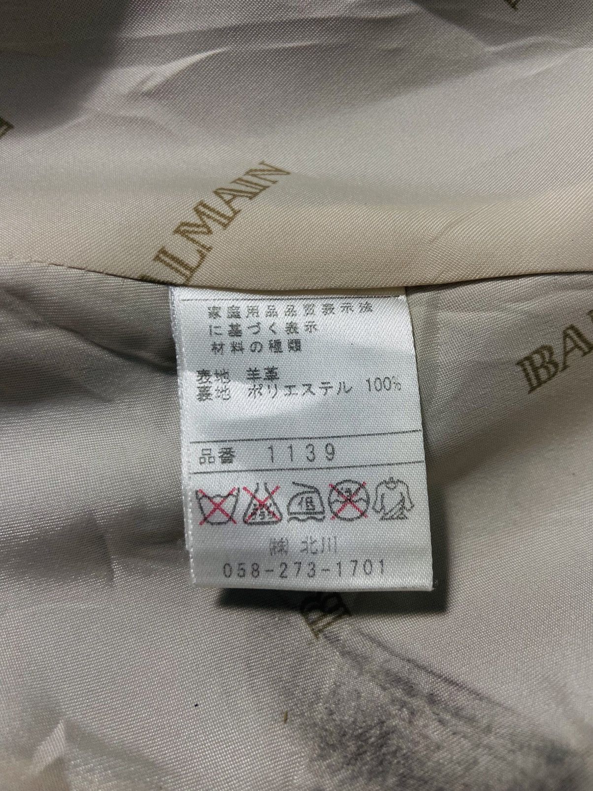 Balmain Vintage Balmain Paris Sheepskin Leather Jacket Coat Size S / US 4 / IT 40 - 16 Thumbnail