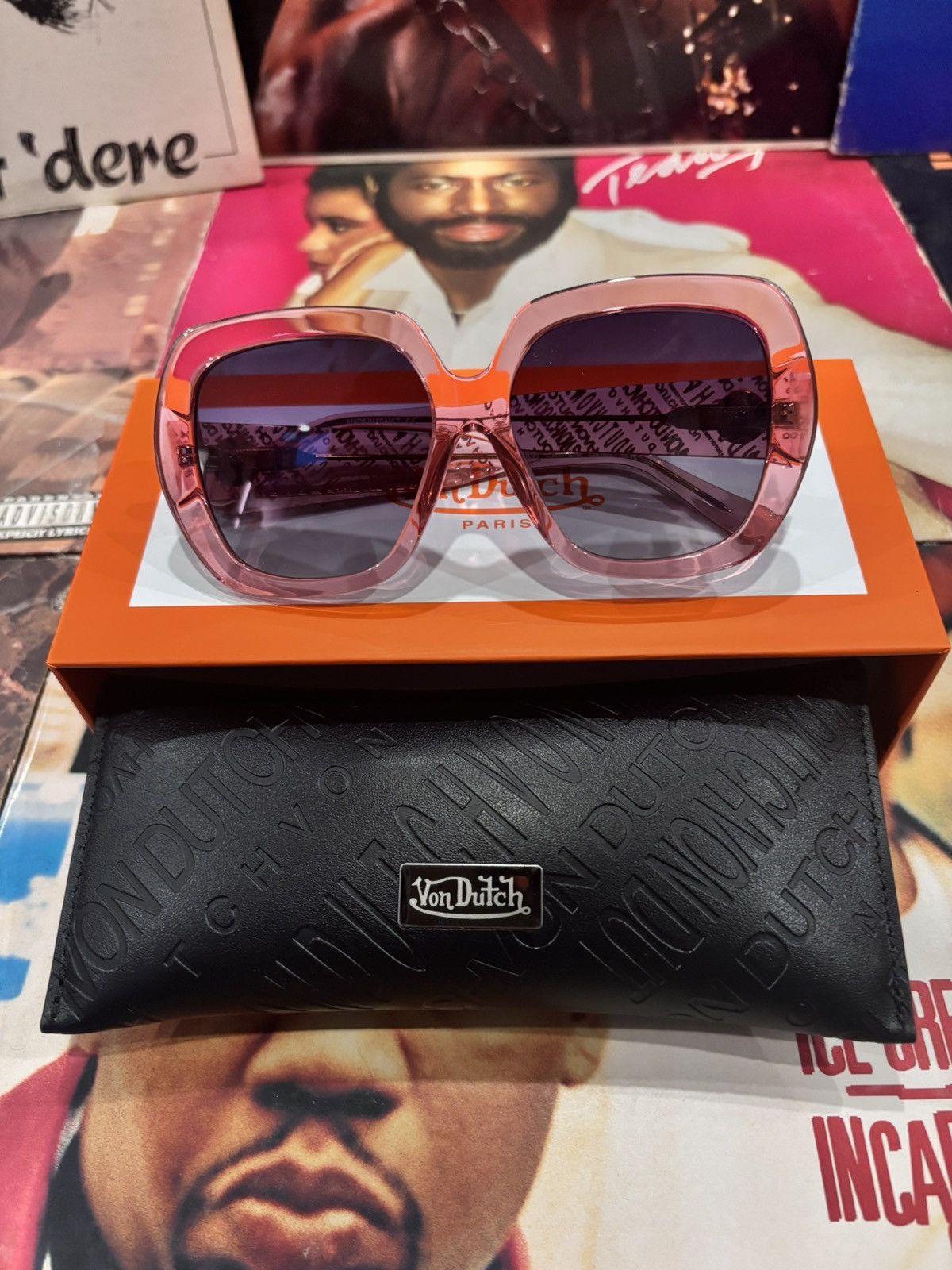 Von Dutch VON DUTCH PARIS EYEWEAR WOMENS CATHERINE PINK GOLD Size ONE SIZE - 4 Thumbnail