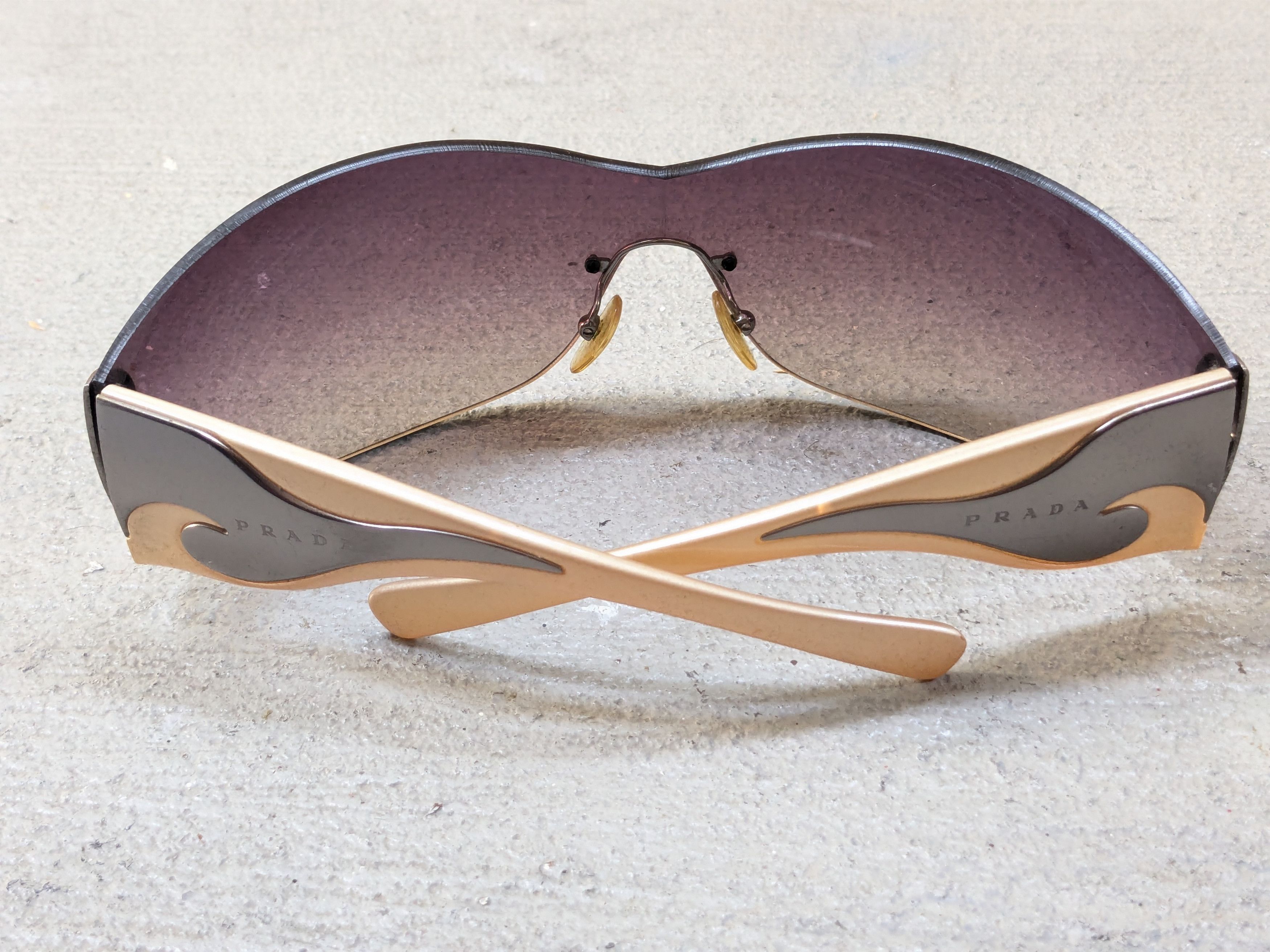 Prada Prada Sunglasses SPR58H Y2K Purple Gradient Flame Fire Size ONE SIZE - 10 Thumbnail