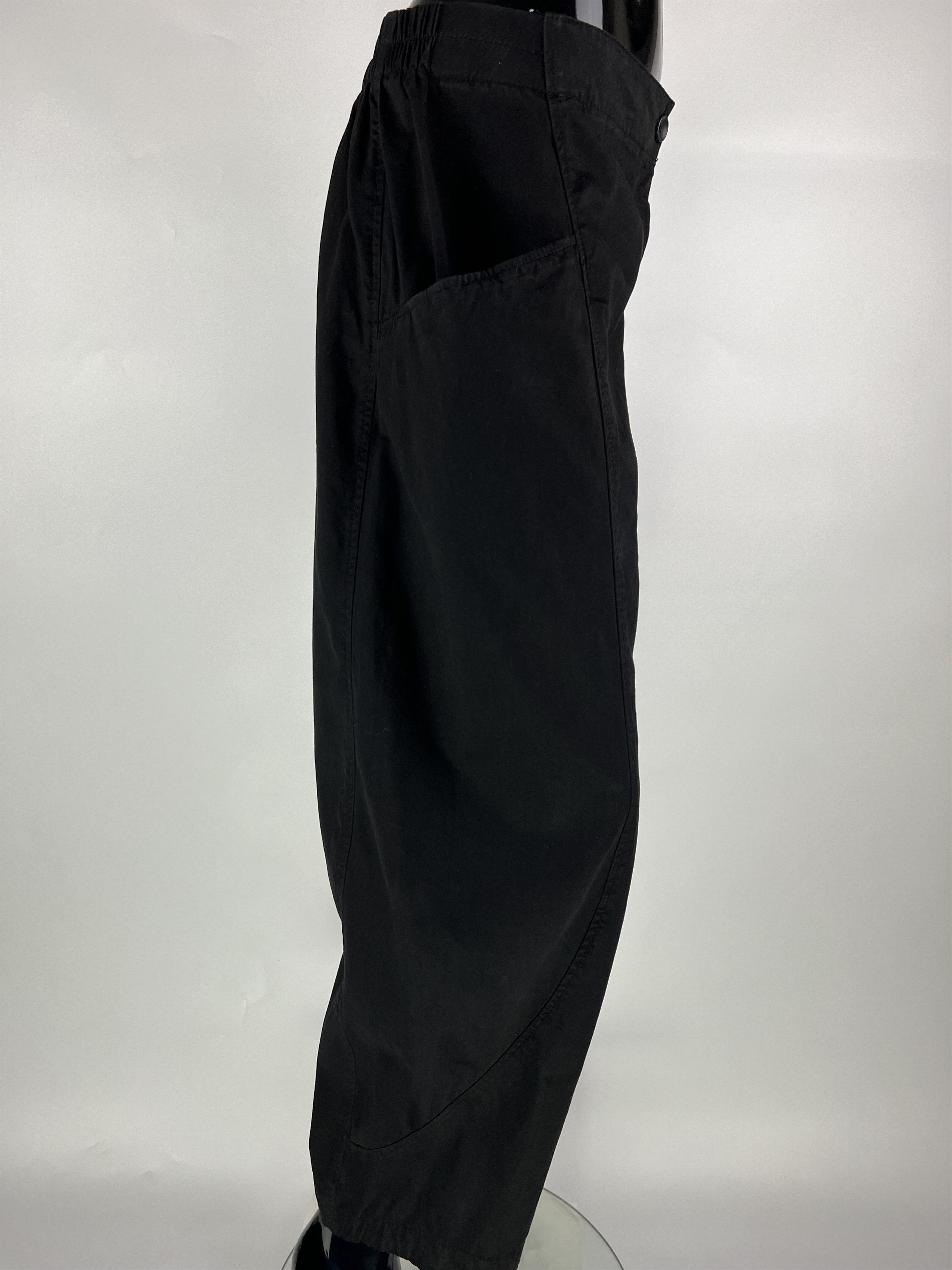 Designer Oska Black Cotton Lyocell Wide Leg Trousers Pants Size 2 Size 30" / US 8 / IT 44 - 6 Thumbnail