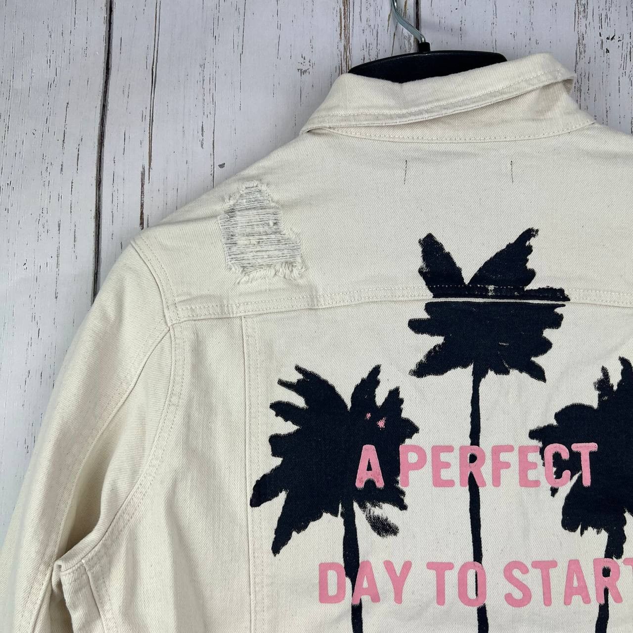 Mavi Mavi Small Printed Classic Fit Stretchable Denim Jacket Size S / US 4 / IT 40 - 6 Thumbnail