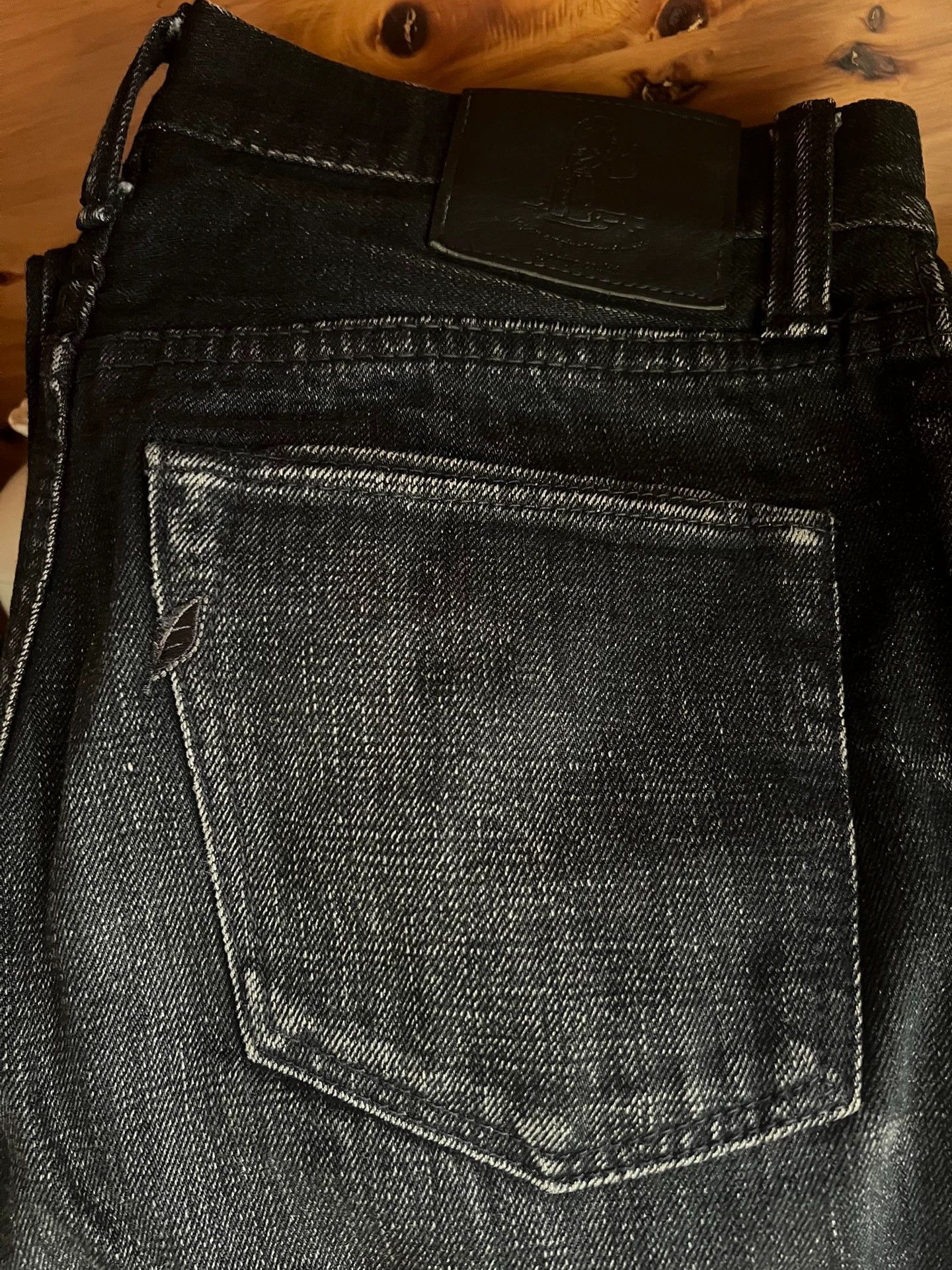 Pure Blue Japan Pure Blue Japan 14oz selvedge black denim 32 as is Size US 32 / EU 48 - 9 Thumbnail