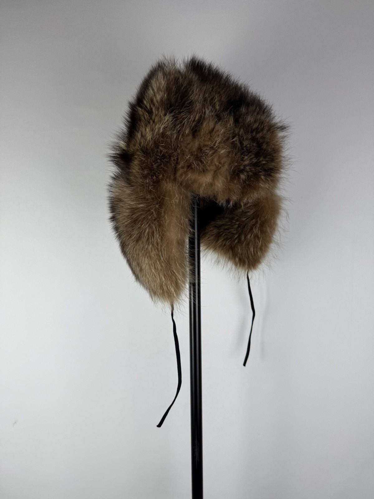 Hysteric Glamour × Japanese Brand × Vintage Vintage Real Fur Mohair Fuzzy Ushanka Y2K Opium Hype Rare OS Size ONE SIZE - 1 Thumbnail