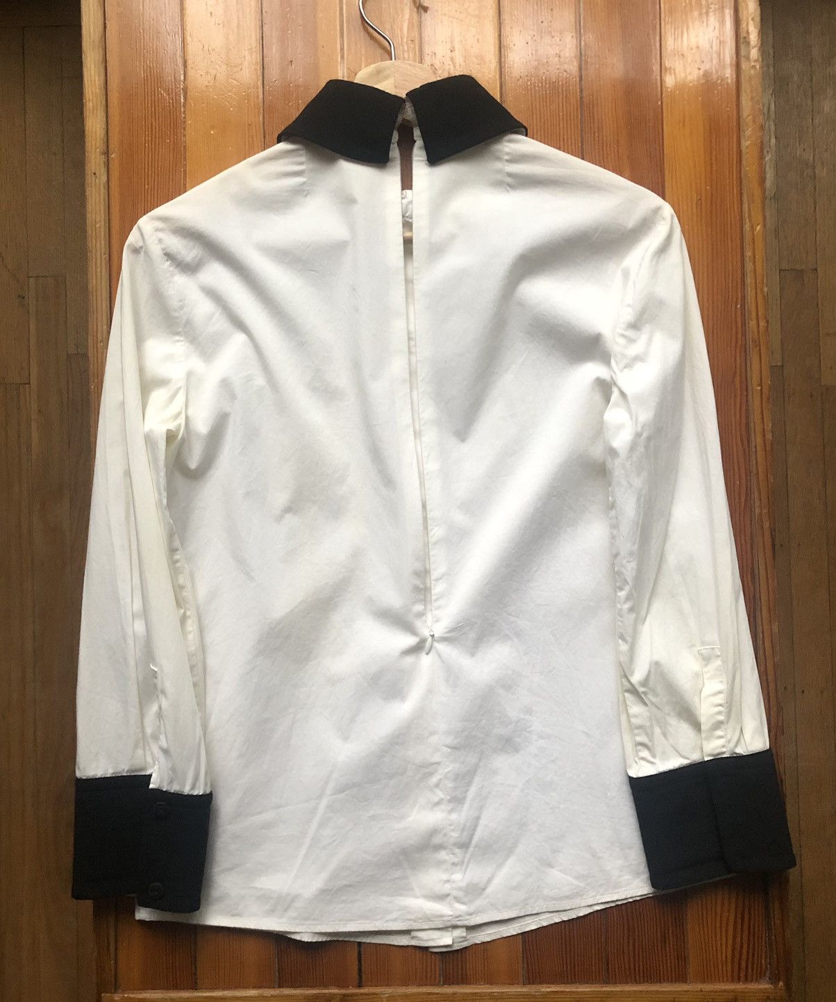 Jil Sander Jil Sander Navy Contrast Collar Blouse Size XS / US 0-2 / IT 36-38 - 8 Thumbnail