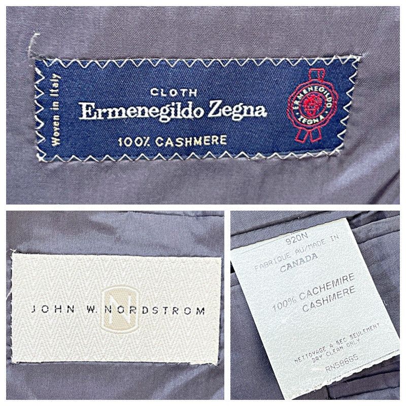 Ermenegildo Zegna Ermenegildo Zegna 100% Cashmere Tweed Sport Coat Gray 42R Size 42R - 7 Thumbnail