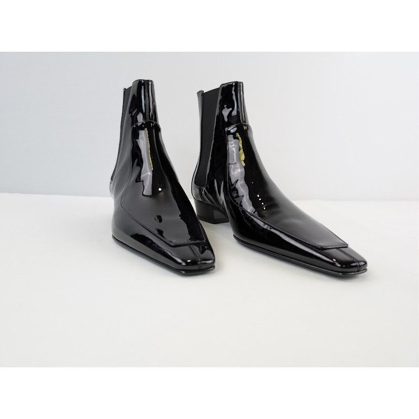 Saint Laurent Paris o1rshd1 Leather Paolo 30 Chelsea Boots in Nero Size US 9 / EU 42 - 6 Thumbnail