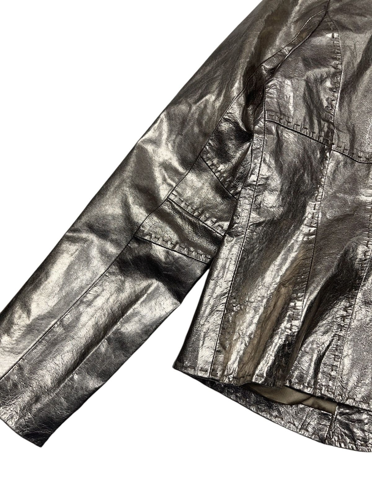 Vintage Vintage Benedikte Utzon Suede Jacket with Metal Foil Size M / US 6-8 / IT 42-44 - 9 Thumbnail