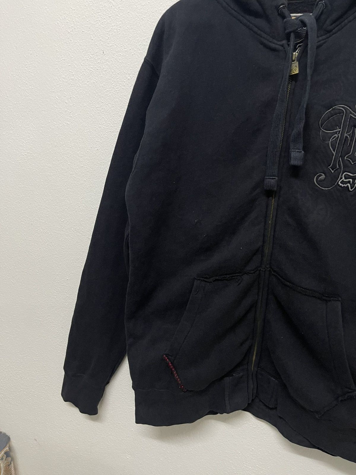 Fox Racing × Vintage Y2K FOX RACING AFFLICTION STYLE HOODIE ZIPPER RARE DESIGN Size US M / EU 48-50 / 2 - 4 Thumbnail