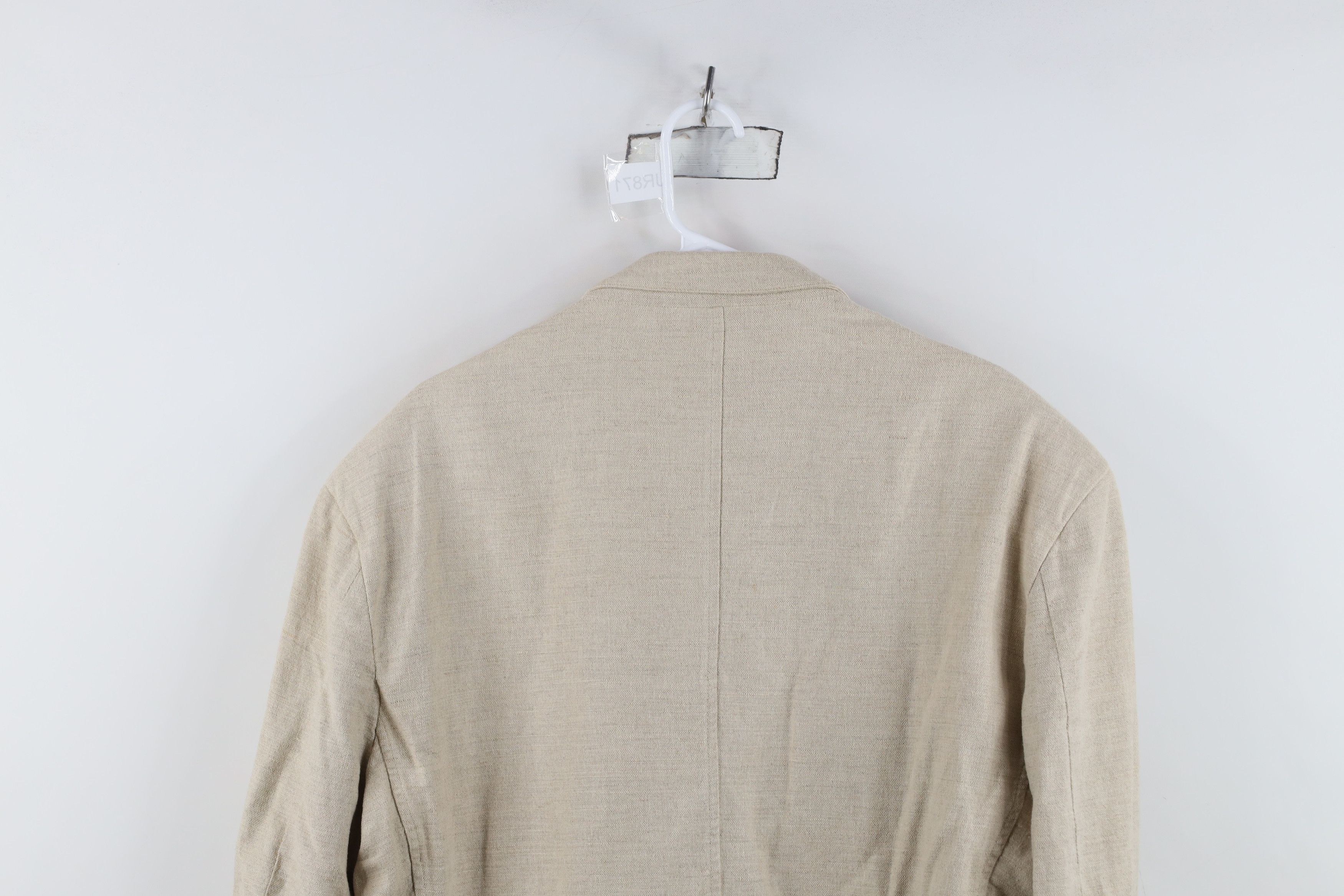 Vintage Vintage 90s Streetwear Linen Blend Suit Coat Blazer Jacket Size US XXL / EU 58 / 5 - 13 Thumbnail