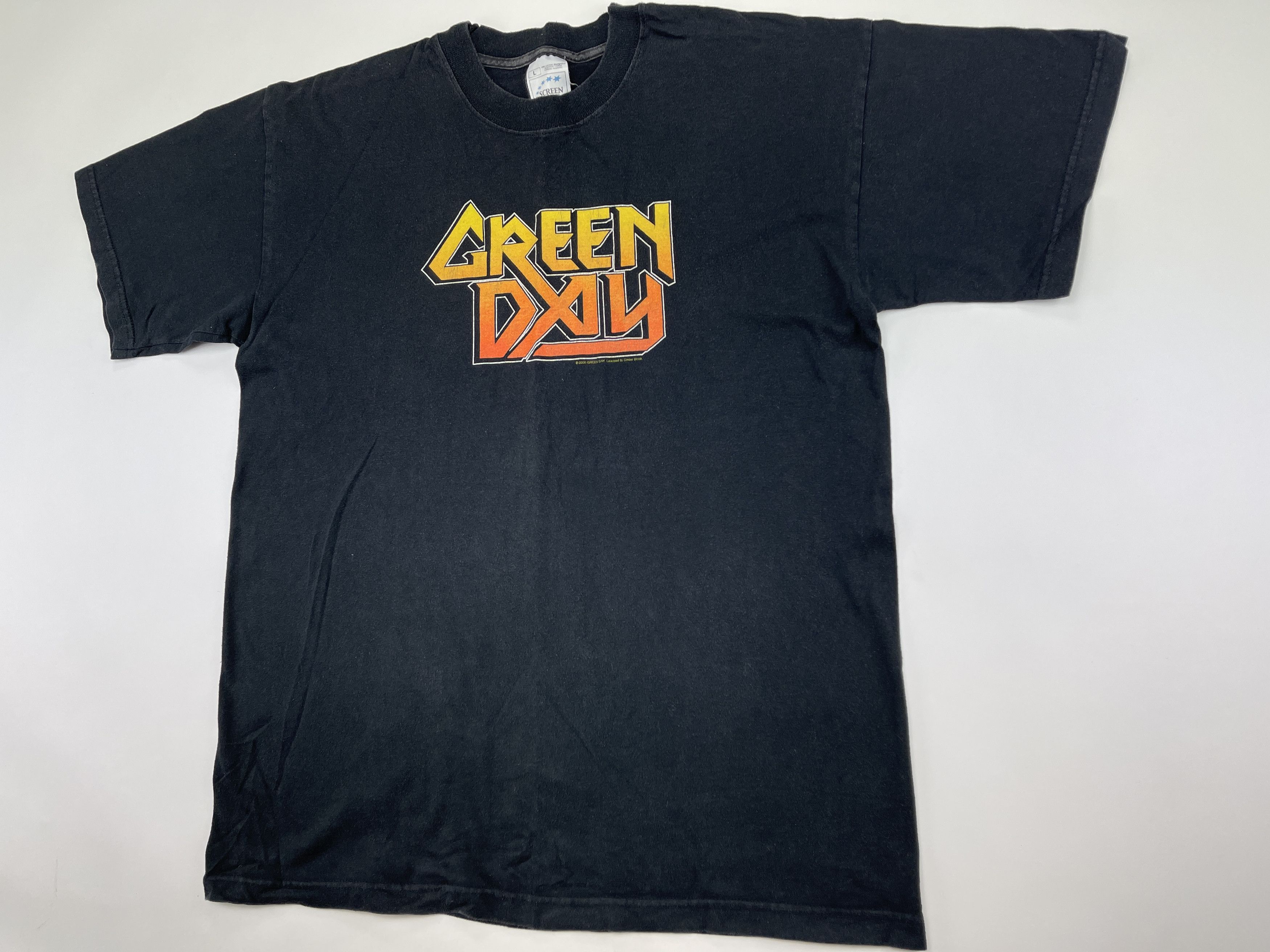 Band Tees Vintage Green Day T-Shirt, Warning tour 2000, 90s Rock Shirt Size US L / EU 52-54 / 3 - 4 Thumbnail