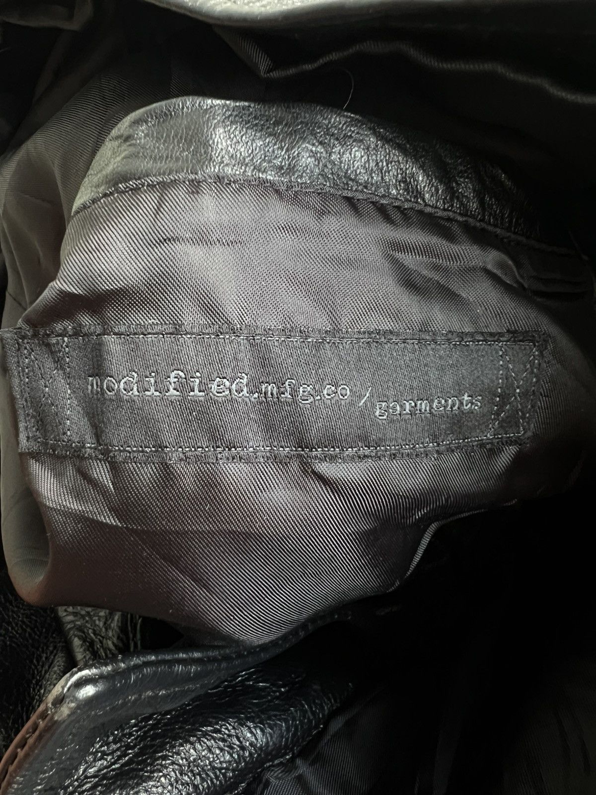 Genuine Leather Schott Perfecto Type Modified MFG Double Collar Biker Jacket Size US S / EU 44-46 / 1 - 8 Thumbnail