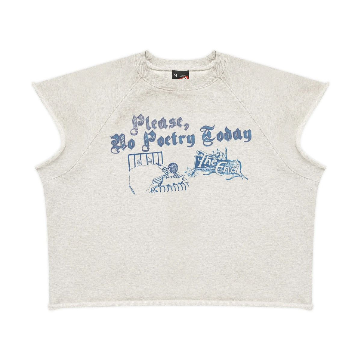 Vintage Vuoto LA No Poetry Cutoff Crewneck Size US L / EU 52-54 / 3 - 1 Thumbnail