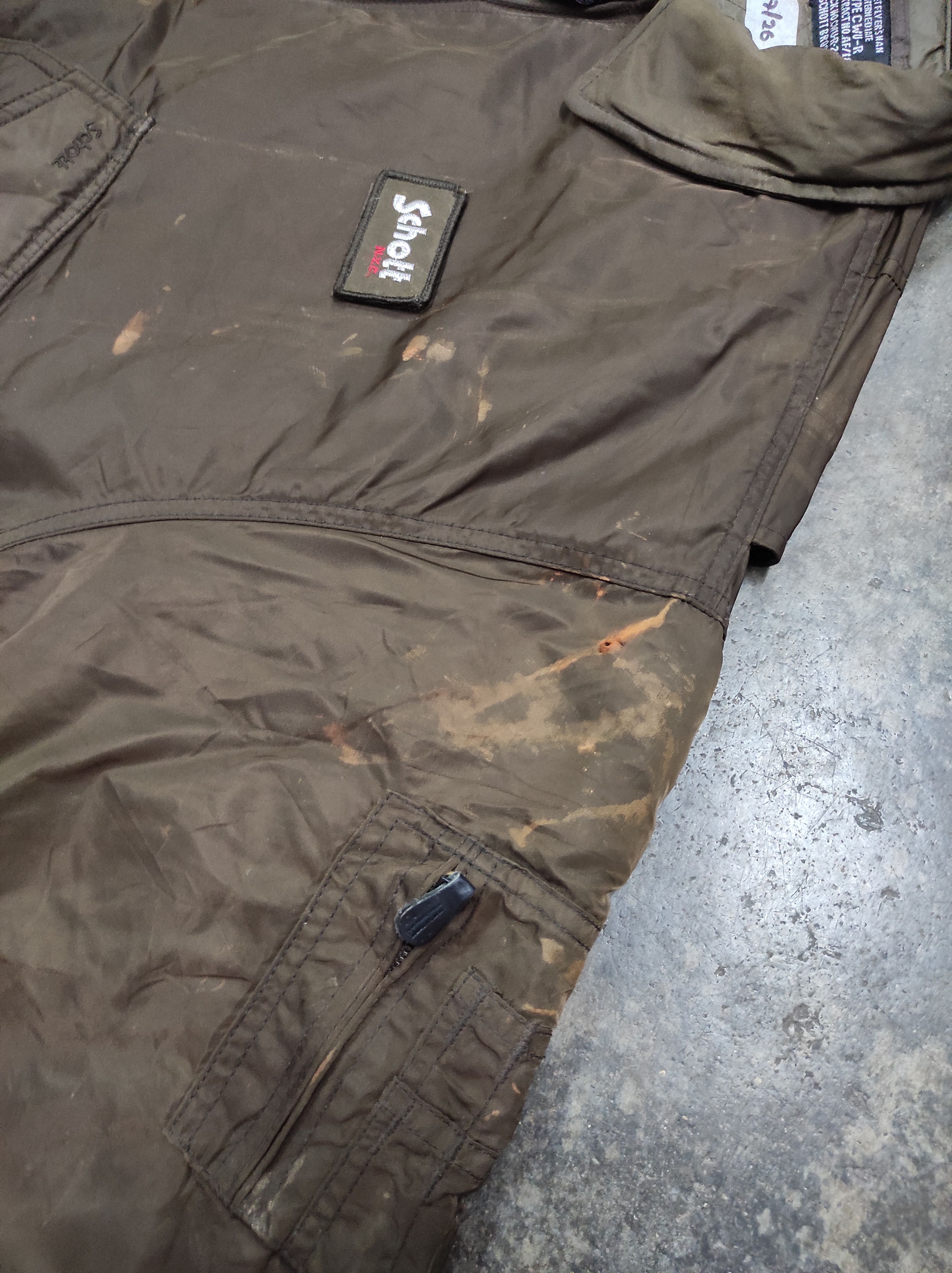 Schott SCHOTT CWU R VINTAGE FLYERS BOMBER JACKET DISTRESSED Size US XL / EU 56 / 4 - 7 Thumbnail