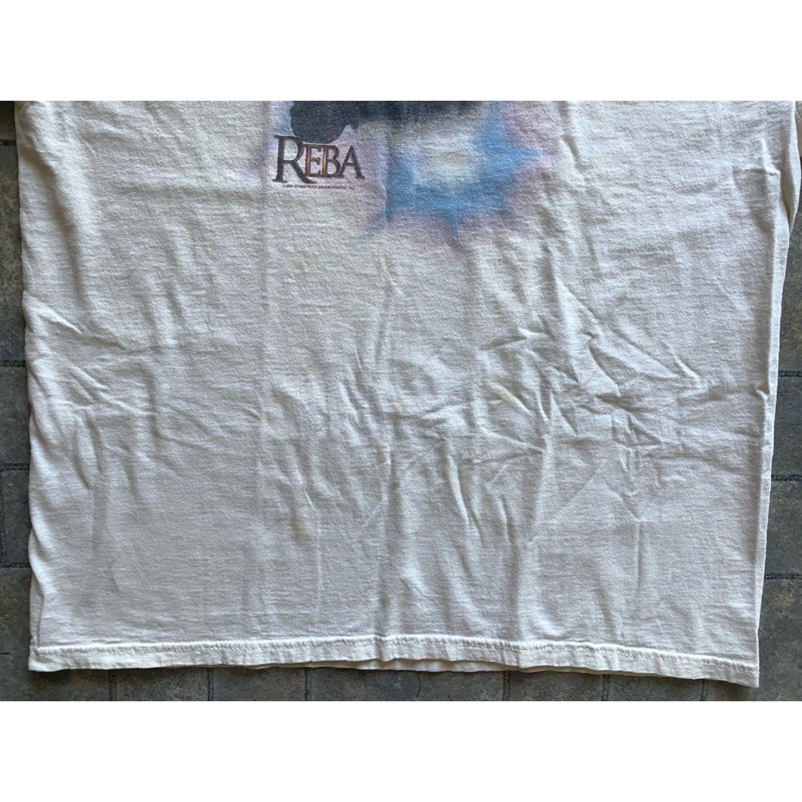 Hanes VINTAGE 2004 Reba McEntire T Shirt Hanes White Men’s Large Short Sleeve Mens L White Short Sleeve 2000s Size US L / EU 52-54 / 3 - 2 Thumbnail
