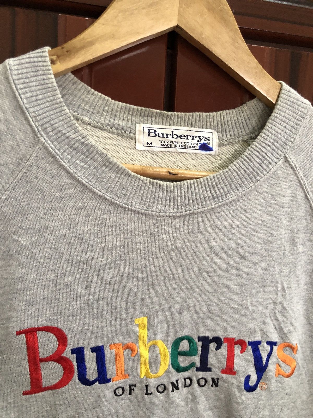 Burberry Vintage Burberry Embroidery Spell Out Multi Colour Logo Size US M / EU 48-50 / 2 - 3 Thumbnail