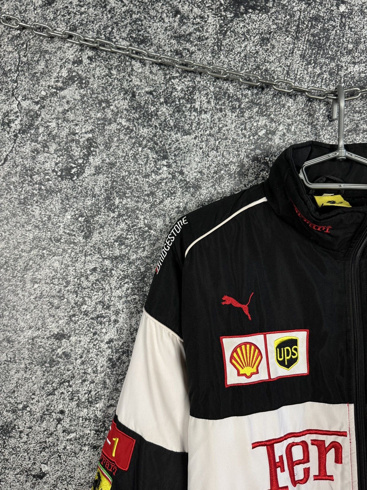 Ferrari Rare Ferrari Vintage Racing Jacket F1 Schumacher Shell Sz L Size US L / EU 52-54 / 3 - 3 Thumbnail