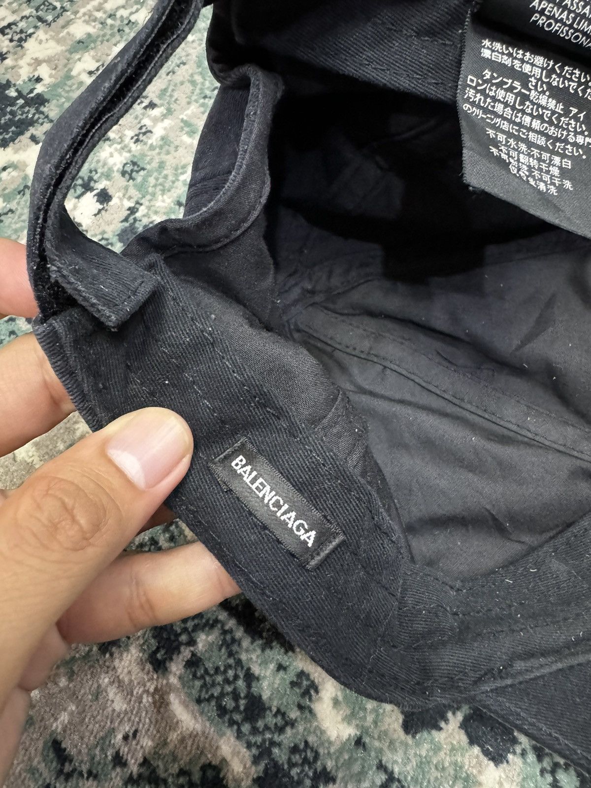 Balenciaga VINTAGE BALENCIAGA SCRIPT EMBROIDERED SPELL OUT CAP HAT Size ONE SIZE - 8 Thumbnail