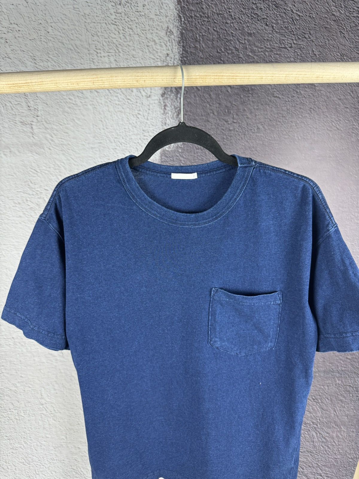 GU × Japanese Brand GU basic blue pocket tee shirt Size US S / EU 44-46 / 1 - 3 Thumbnail