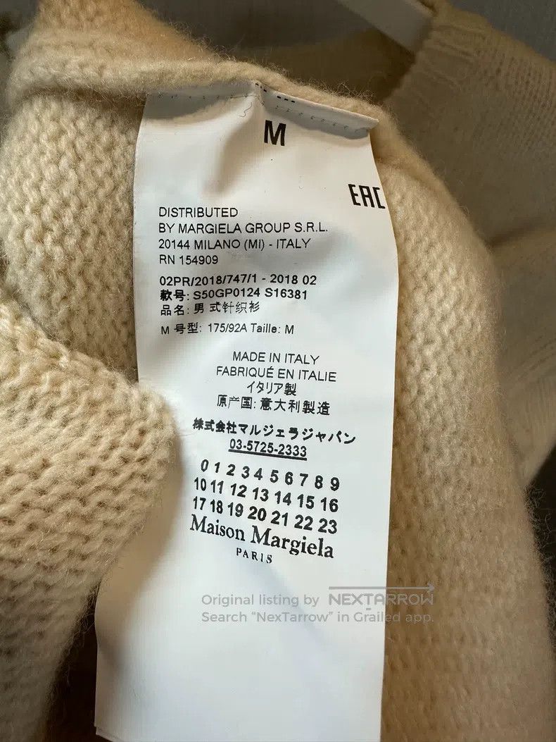 Maison Margiela Maison Margiela Woollen loose and soft design pullover swe Size US M / EU 48-50 / 2 - 8 Thumbnail