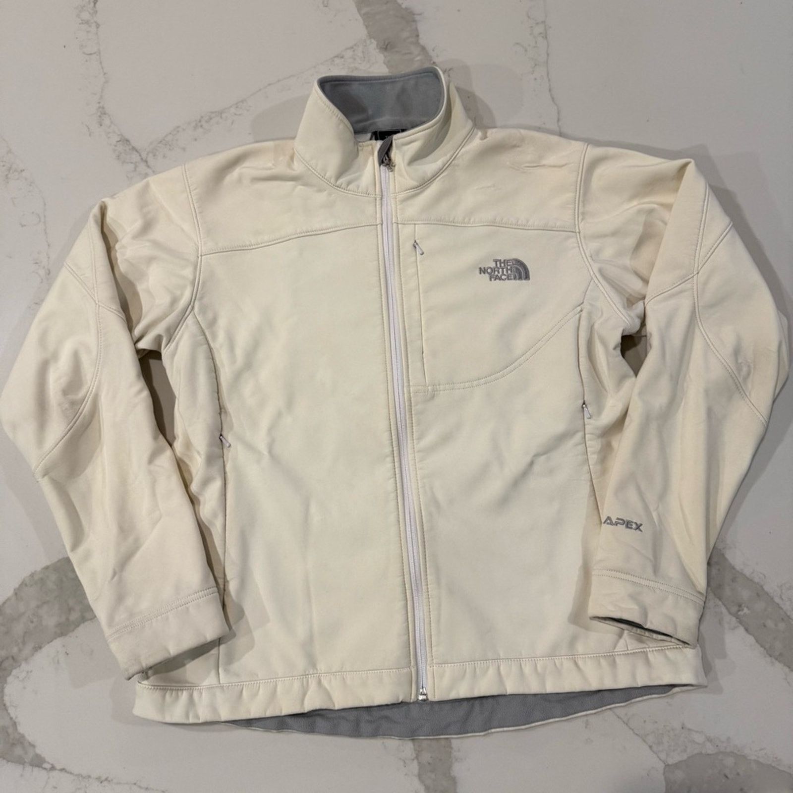 The North Face The North Face Apex Bionic Jacket Women’s Large White Dune Size L / US 10 / IT 46 - 2 Thumbnail