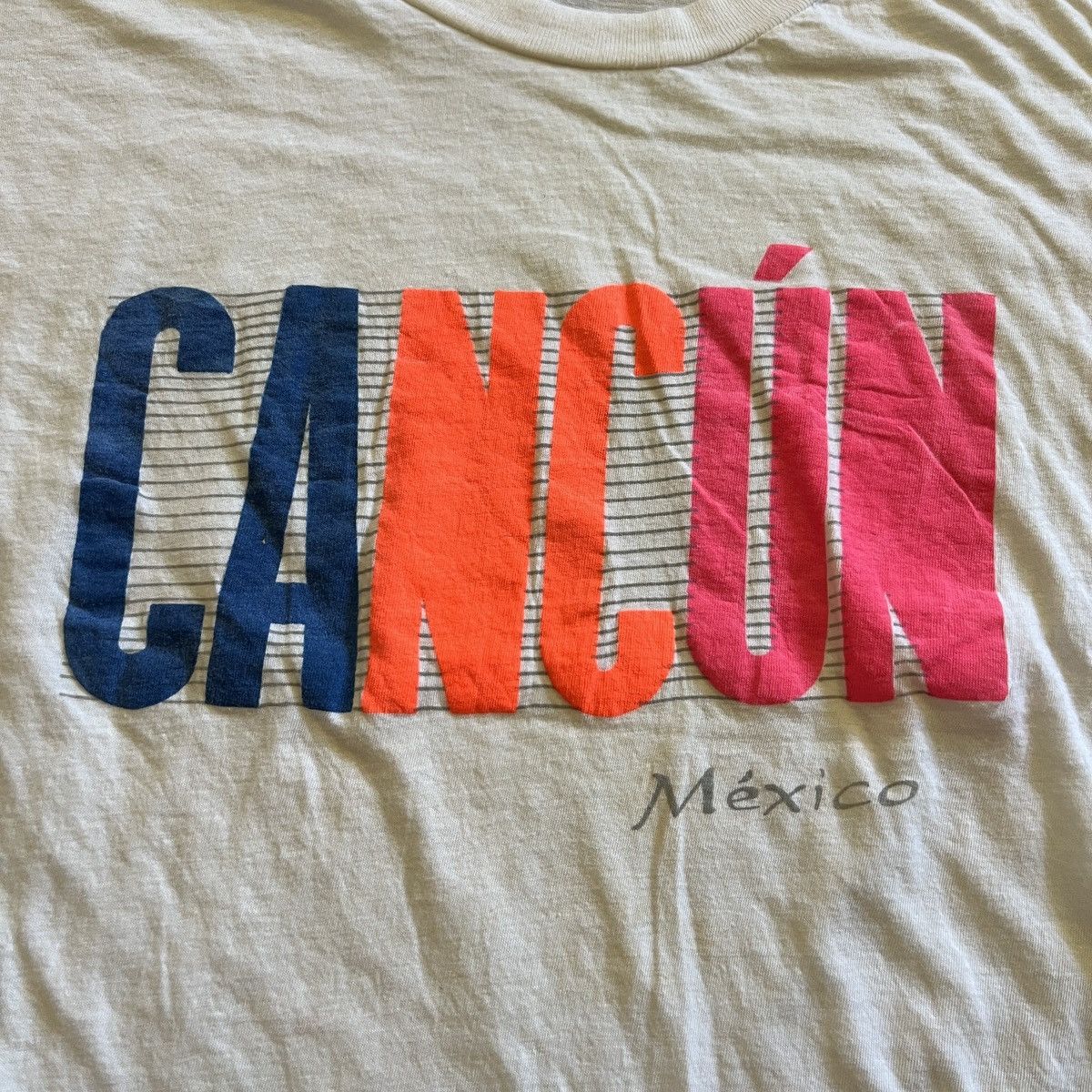 Vintage Vintage Cancun Mexico tourist single stitch shirt Size US M / EU 48-50 / 2 - 2 Thumbnail