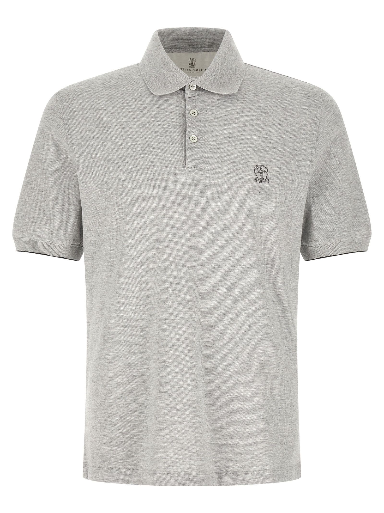Brunello Cucinelli Logo piqué polo shirt Size US XL / EU 56 / 4 - 1 Thumbnail