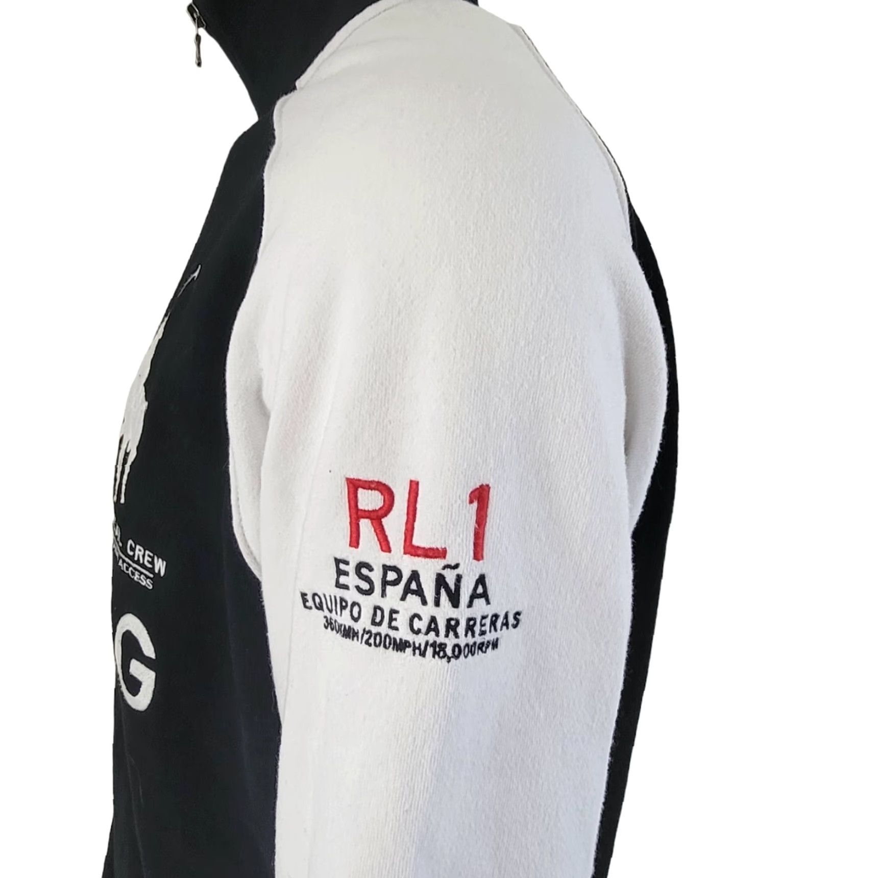 Polo Ralph Lauren VINTAGE Polo Ralph Lauren RL Racing Tracksuit Top Jacket XL Spain Multicoloured Racing/Activewear Mens Track Jacket Size US XL / EU 56 / 4 - 5 Thumbnail