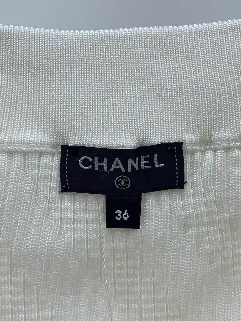 Chanel Chanel 21S one-shoulder knitted vest 2504-Nextarrow Size XS / US 0-2 / IT 36-38 - 4 Thumbnail
